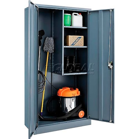 Global Industrial Industrial Storage Cabinet, 72 in H, 36 in W, Gray 269903GY